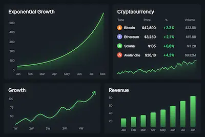 Gráficos y métricas de crecimiento de Cherry AI mostrando 15M usuarios y $5M en ingresos
