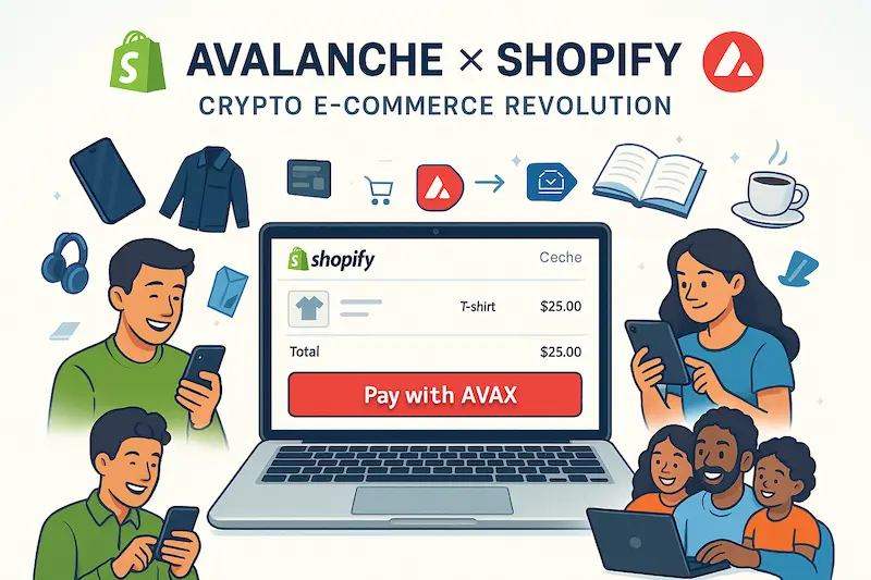 Avalanche y Shopify Integran Pagos Cripto para E-commerce