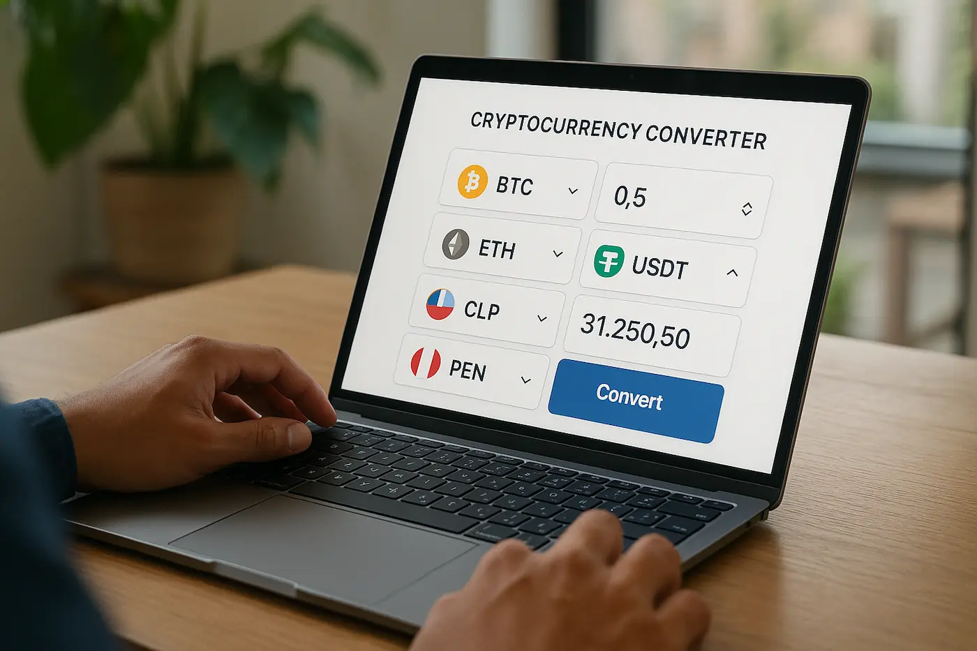 Conversor Criptomonedas Ilustración