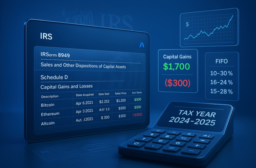 Tributación de Criptomonedas en Estados Unidos: Guía Fiscal 2024-2025